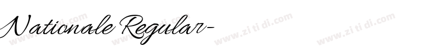 Nationale Regular字体转换 Nationale Regular字体转换